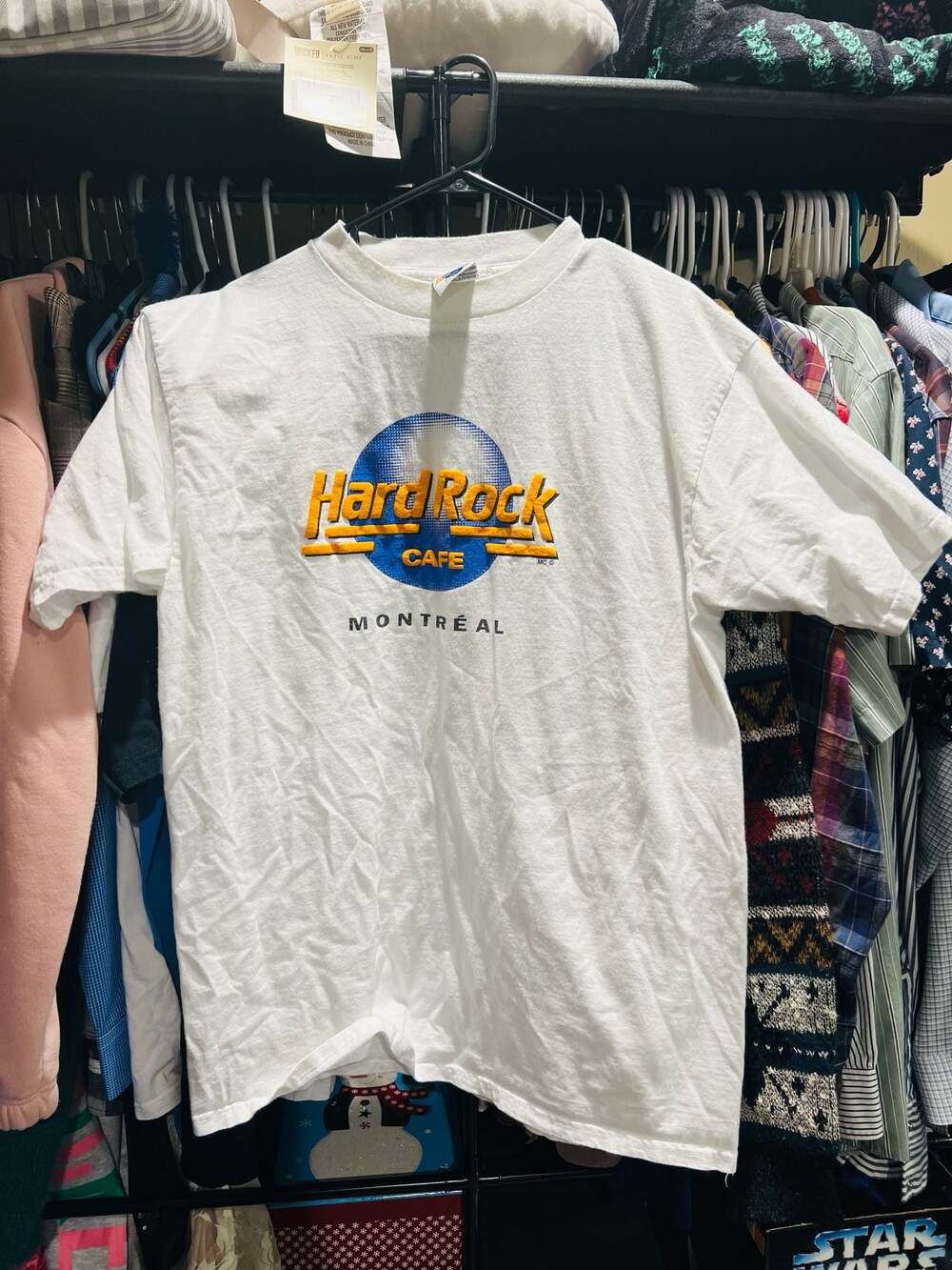 Vintage Hard Rock Cafe Montreal T-Shirt XL Tultex White